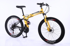 Wholesale 26" Light Weight Folding Mountain Bike 21/24/27 Speed OEM Steel Frame Folding Mountain Cycle for Adult