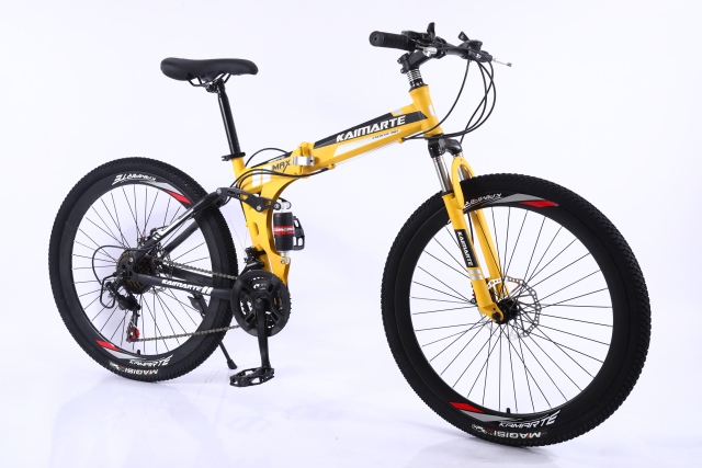 Wholesale 26" Light Weight Folding Mountain Bike 21/24/27 Speed OEM Steel Frame Folding Mountain Cycle for Adult