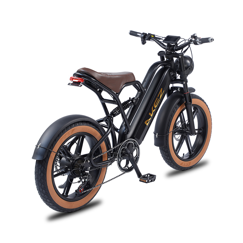 HOT SALE 750W 48V Full Suspension Electric Bike 20 Inch High Speed Ebike Fat Tire E Mountain Bike