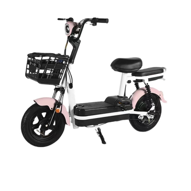 Wholesale 14 Inch E-bicycle Ebike Electric Bicycle 350W 48V 12Ah 20Ah City Electric Bike With Basket