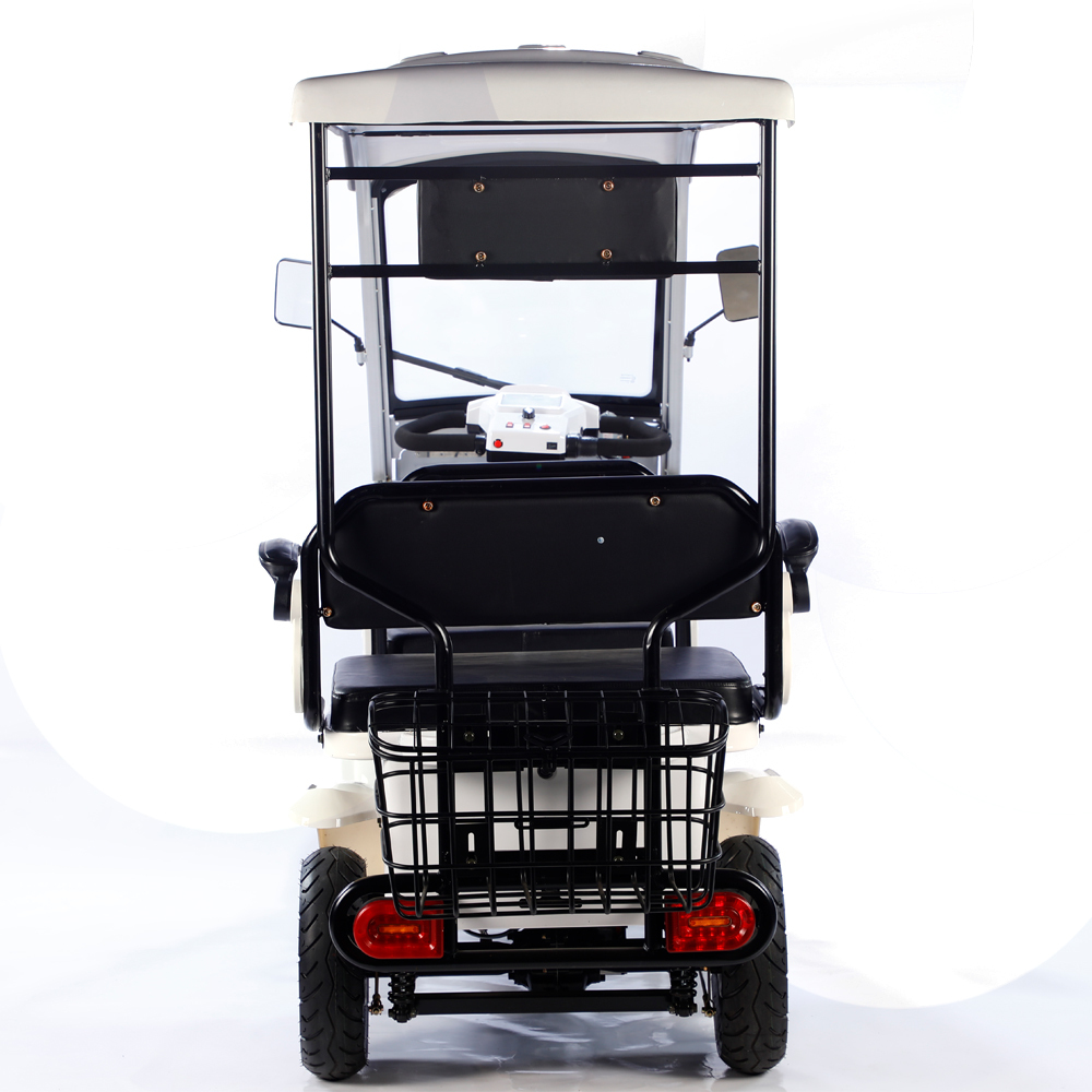 Factory Direct Hot Sale 800W 60V Electric Golf Cart 4 Seater Scooter Long Range 4 Wheels Electric Cart With Roof