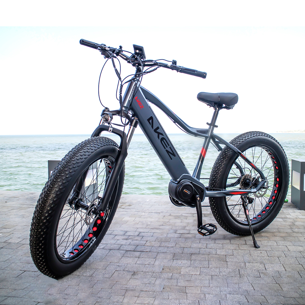 HOT SALE Aluminum Alloy 26*4.0 Fat Tire Bike Electric Mountain Bike 27 Speed Electric Fat Tire Bike