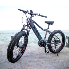 HOT SALE Aluminum Alloy 26*4.0 Fat Tire Bike Electric Mountain Bike 27 Speed Electric Fat Tire Bike