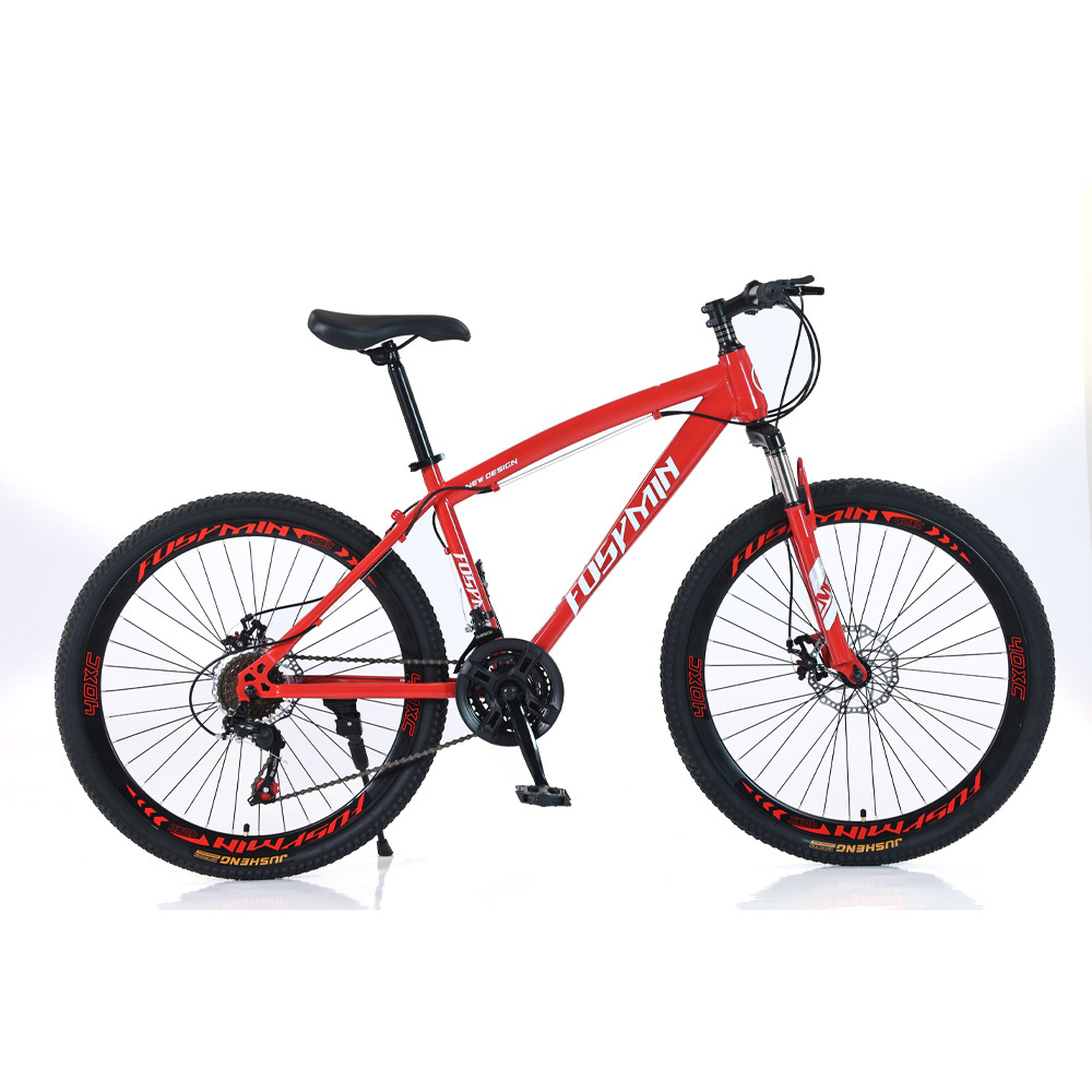 Wholesale 21/24/27-speed Racing Bike Carbon Steel Frame Mountainbike 26 Inch Bicycle for Adults