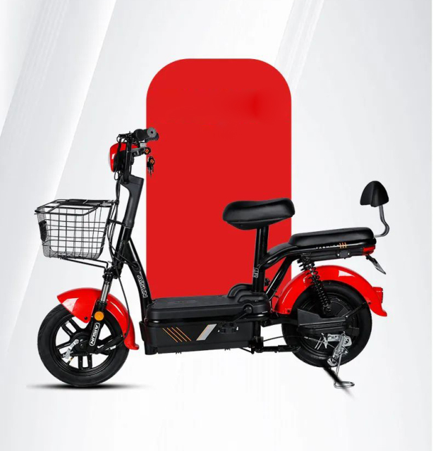 Wholesale Vintage 350W 48V Electric City Bike 14 Inch Electric Moped Electric Bike Bicycle With Seat