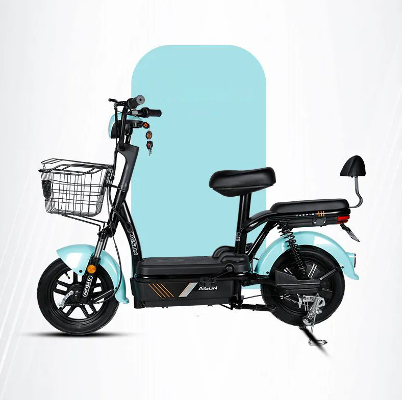 Wholesale Vintage 350W 48V Electric City Bike 14 Inch Electric Moped Electric Bike Bicycle With Seat
