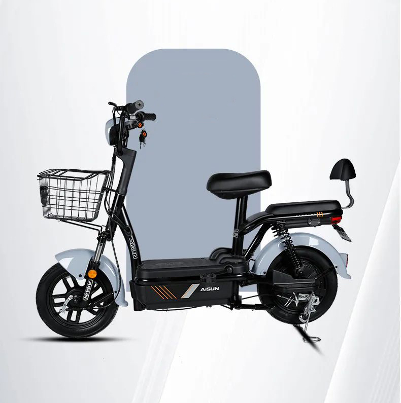 Wholesale Vintage 350W 48V Electric City Bike 14 Inch Electric Moped Electric Bike Bicycle With Seat