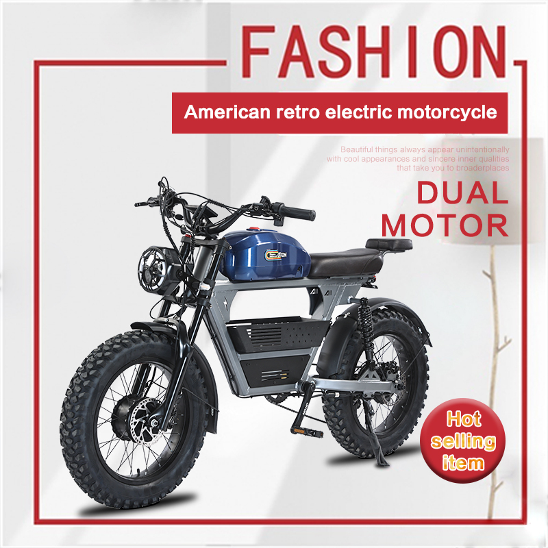 US Warehouse 3000w Dual Motor Electric Bicycle 48V 26ah Aluminum Alloy Electric Dirt Bike