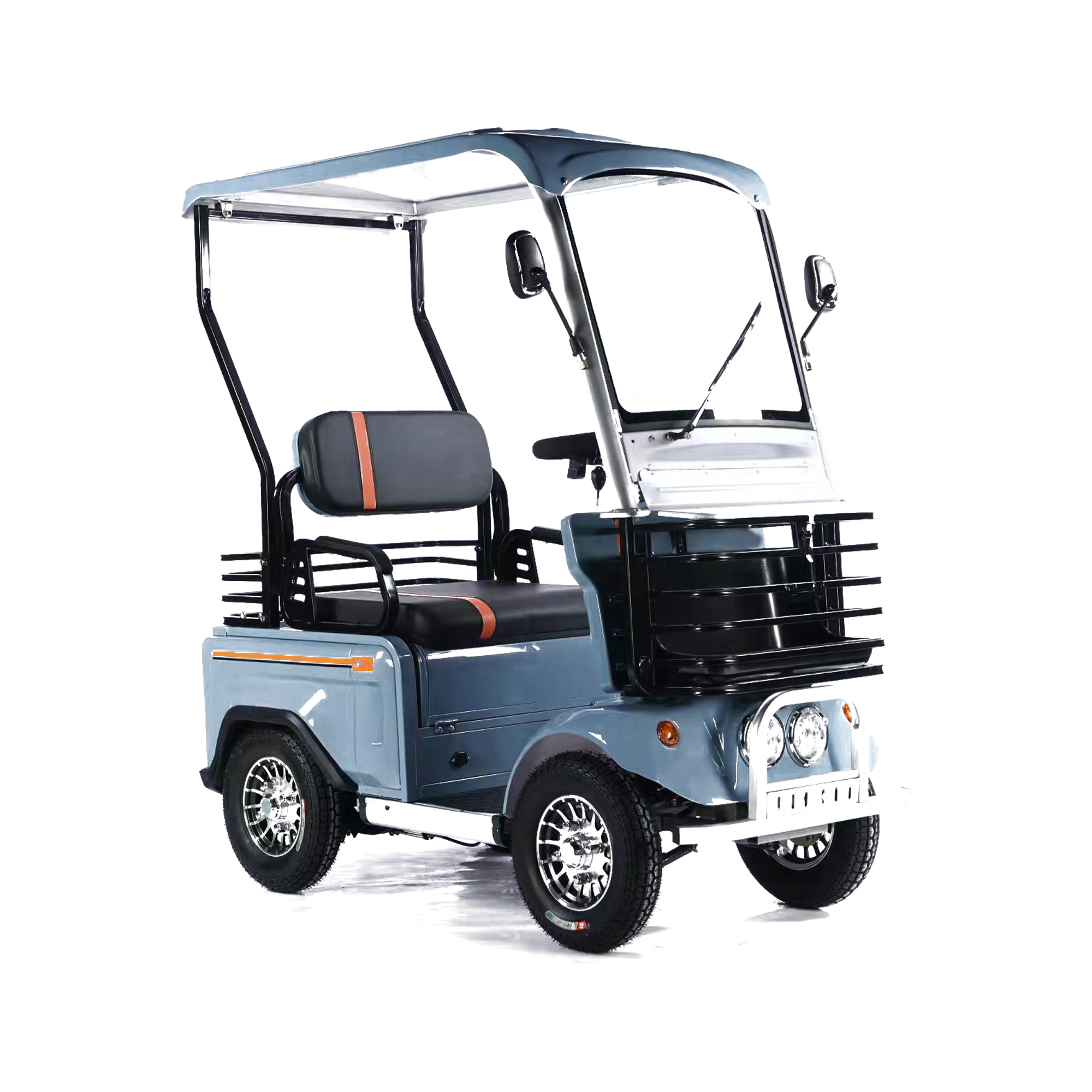 Wholesale 800W 60V Electric Elderly Mobility Scooter 4 Wheel Mutlifuction Long Range Golf Cart With Roof No Battery