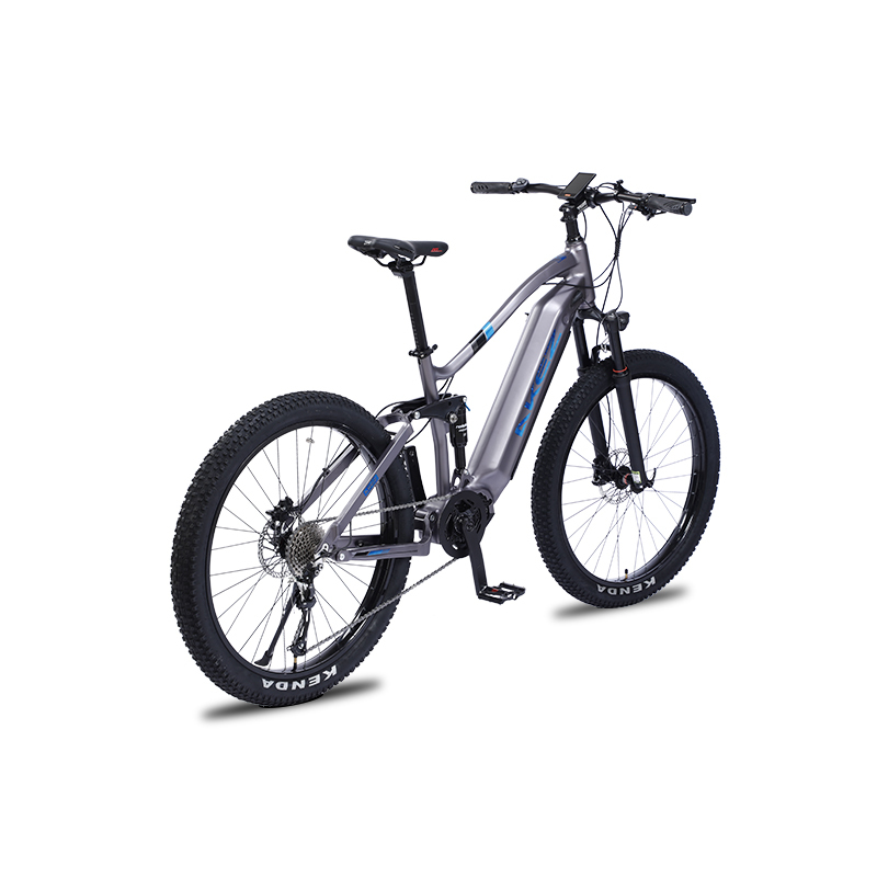 Aluminum Alloy 500W Electric Mountain Bike (EMTB) 48V Full Suspension 27.5Inch E Bike Central Motor Power Supply Lithium Battery