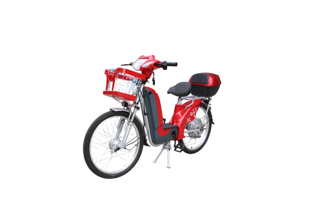 Electric City Bike with 350W Rear Hub Motor 48V 12A 3 Speed LED Display 24Inch Wheel 2 Pedals