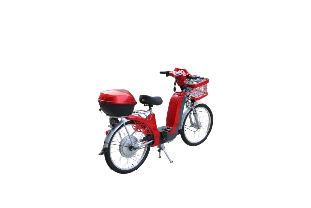 Electric City Bike with 350W Rear Hub Motor 48V 12A 3 Speed LED Display 24Inch Wheel 2 Pedals