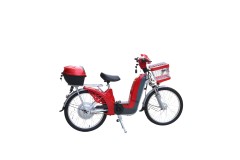 Electric City Bike with 350W Rear Hub Motor 48V 12A 3 Speed LED Display 24Inch Wheel 2 Pedals