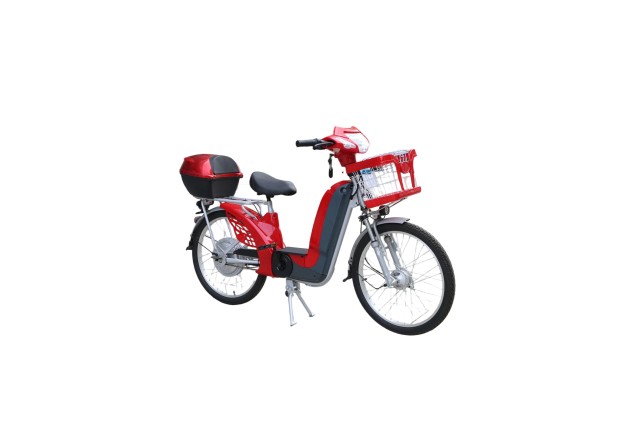 Electric City Bike with 350W Rear Hub Motor 48V 12A 3 Speed LED Display 24Inch Wheel 2 Pedals
