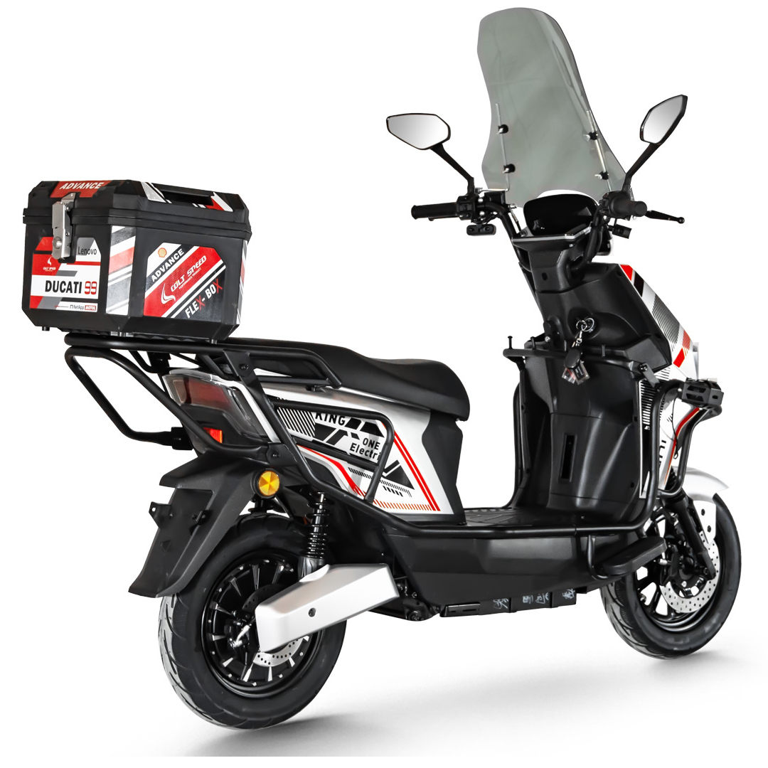 1500W Sports Brushless Motor Electric Motorcycle with 72V Tail Box Maximum Speed 65km/h