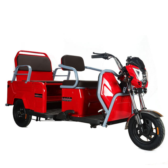 2024 New Ebike 3 Wheel Electric Bike Cargo Electric Delivery Tricycle With Basket