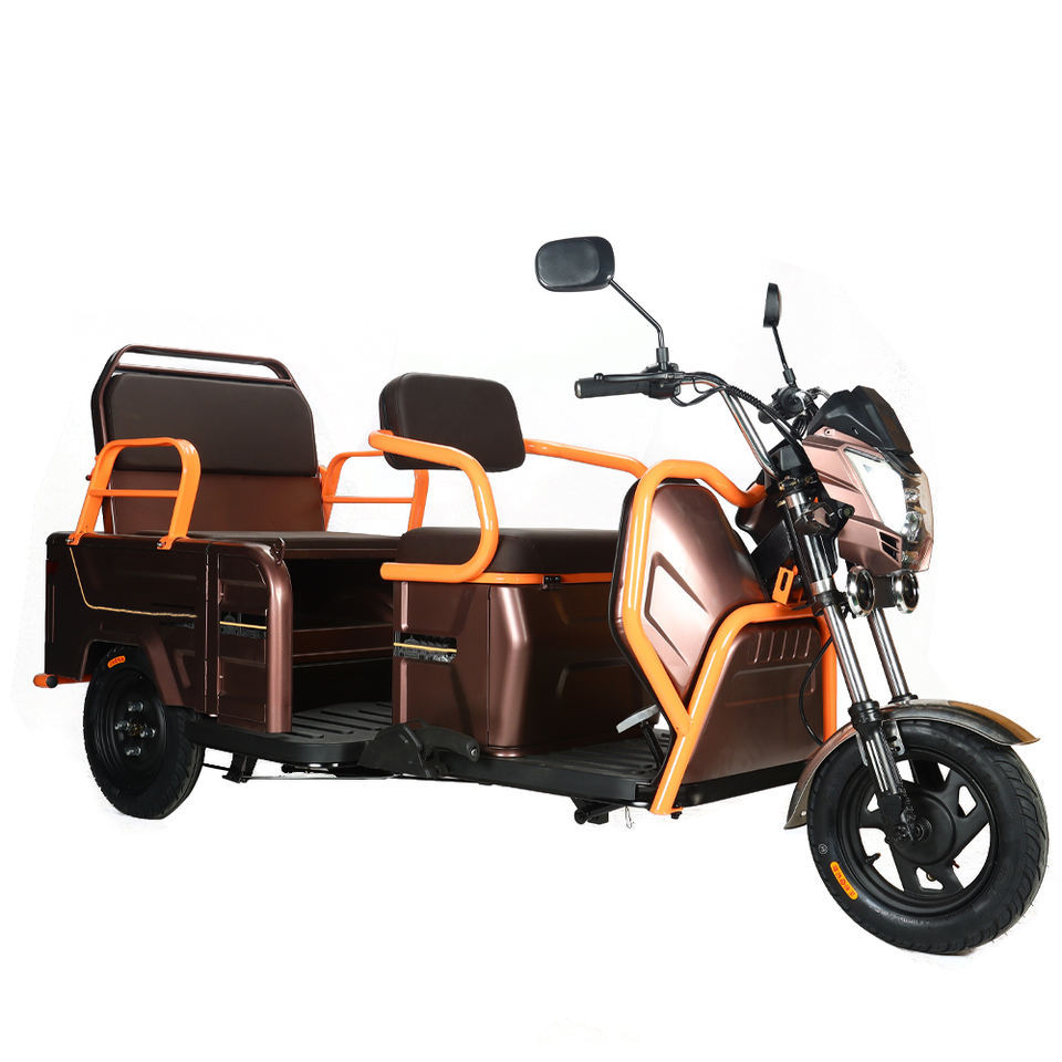 2024 New Ebike 3 Wheel Electric Bike Cargo Electric Delivery Tricycle With Basket