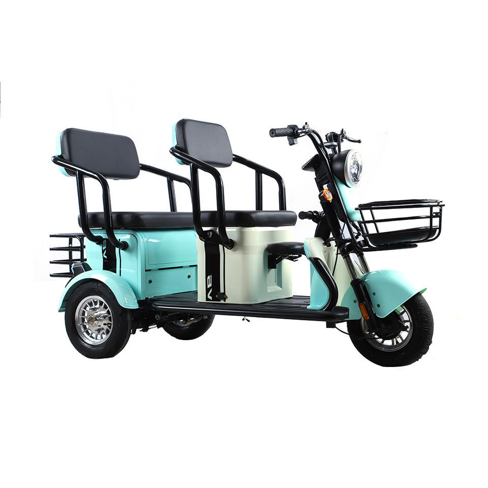 New Arrival Hot Sale Electric Tricycle 48V 20Ah Adults 3 Wheel Cargo E Bike With Front Rear Cargo Basket