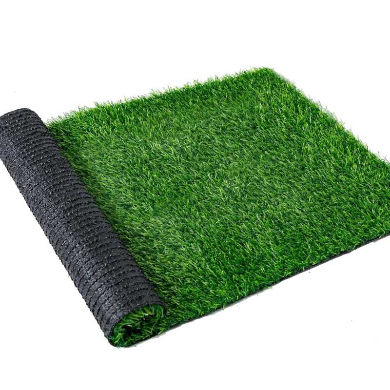 Artificial Grass, 1 Inch Artificial Turf Front Door Mats, Fake Grass Mat with Drainage Holes for Entrance, Pet, Patio, Home Decoration, Easy to Clean (48” x 24”)