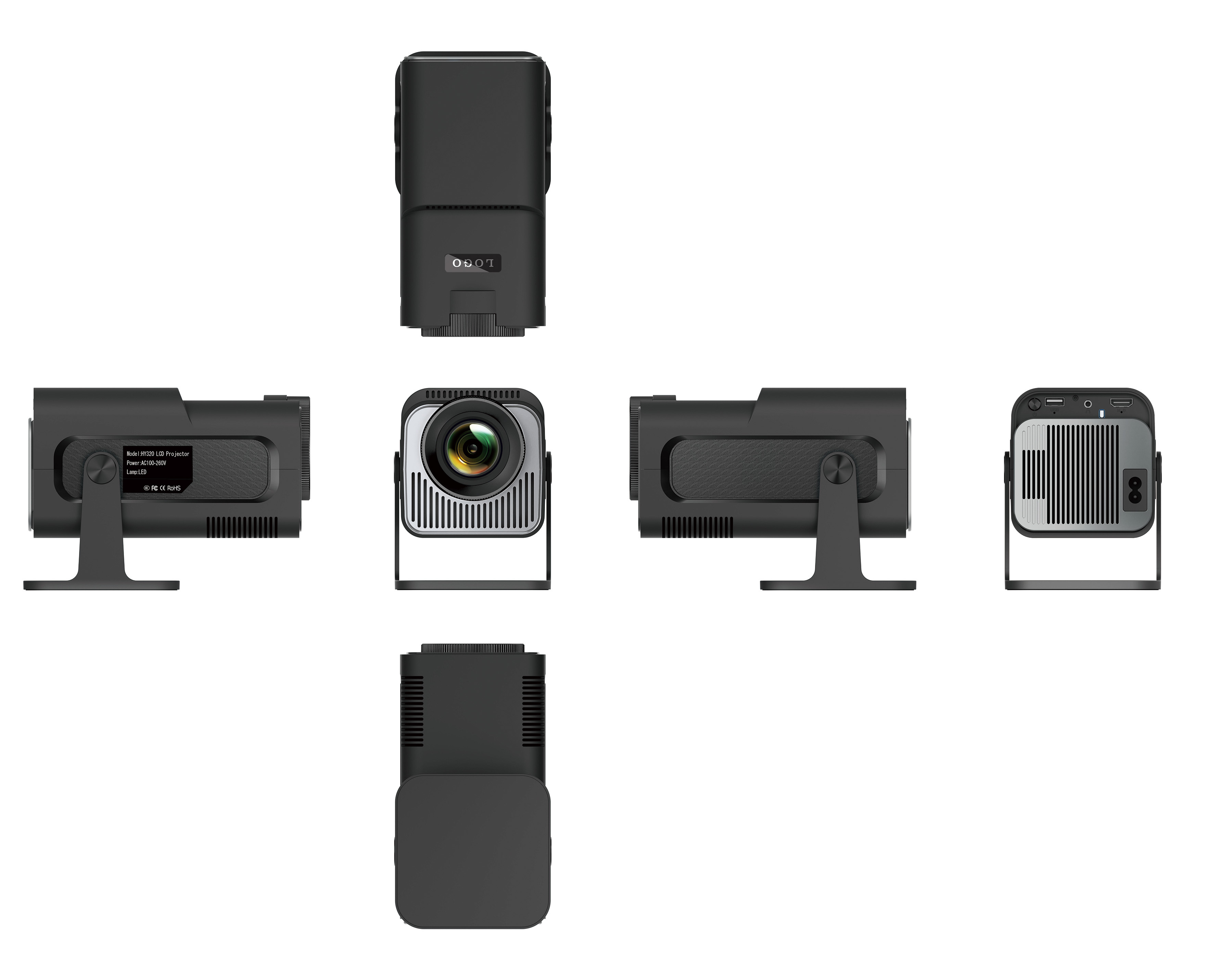 KS6 Mini Projector Allwinner H713 200 ANSI