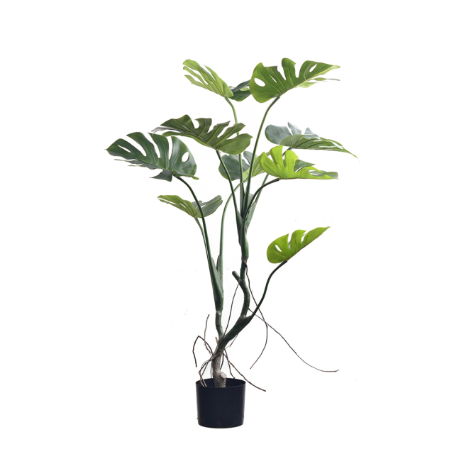 FAUX MONSTERA TREES 100CM-180CM,Modern 100CM-180CM(3'-6')Home Living Room Decoraive Faux Montera Tree Office Hotel Restaurant Decor Artificial Monstera Tree -- Chinese suppliers