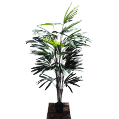 160CM Artificial Rhapis Palm Tree,Wholesale 160cm(5.2') Artificial Rhapis Palm Tree | Compact Tropical Decor for Café, Bar & Co-working Space | Chinese Supplier