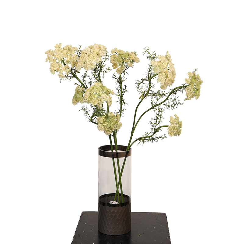 73CM 3-Headed Lace Flower Stems,Artificial 3-Headed Lace Flower Stems 73CM Realistic Fake Gypsophila for Wedding/Home/and Event Decor