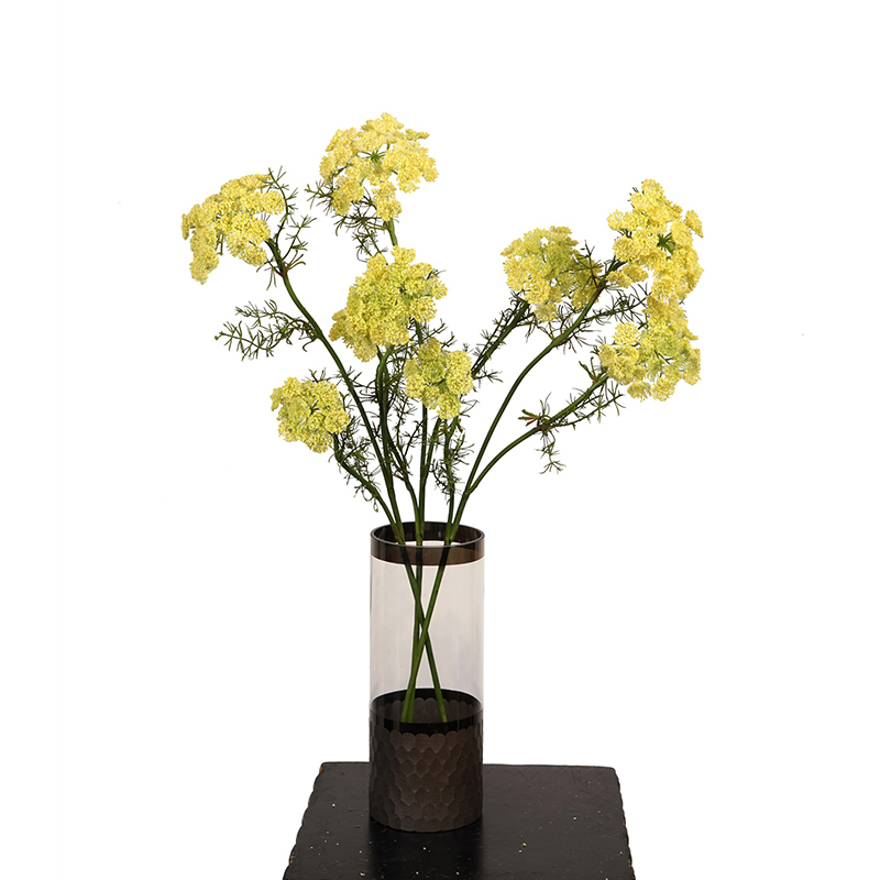 73CM 3-Headed Lace Flower Stems,Artificial 3-Headed Lace Flower Stems 73CM Realistic Fake Gypsophila for Wedding/Home/and Event Decor