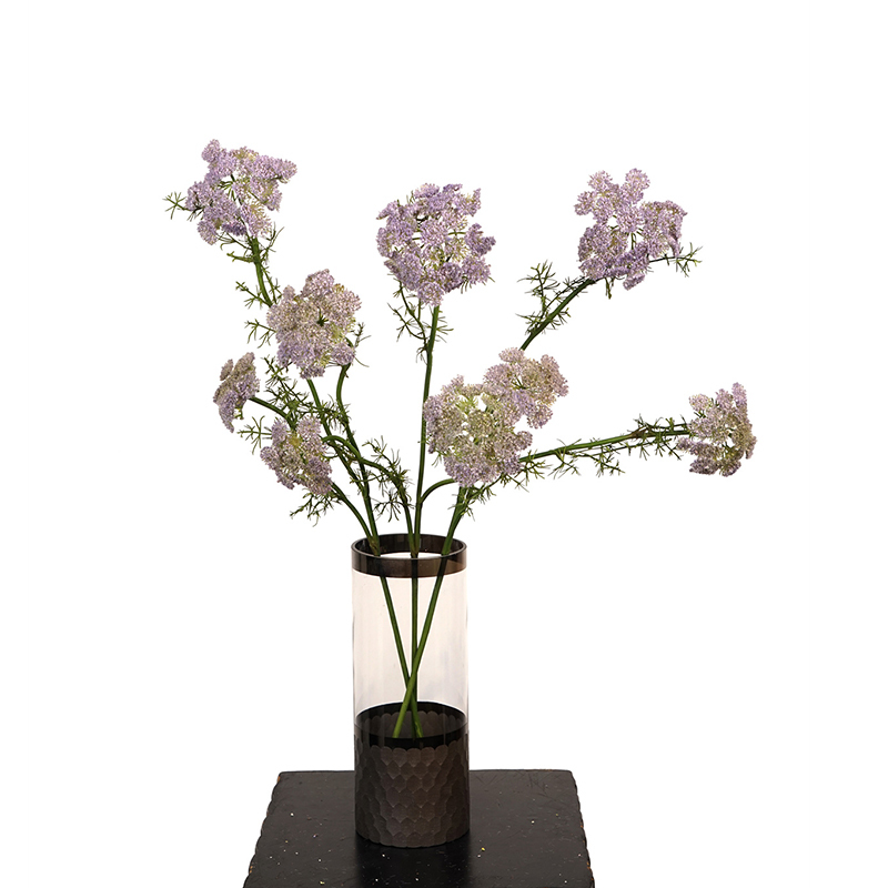 73CM 3-Headed Lace Flower Stems,Artificial 3-Headed Lace Flower Stems 73CM Realistic Fake Gypsophila for Wedding/Home/and Event Decor