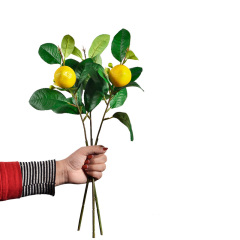 45CM Faux Lemon Leaf with Fruits,45CM Faux Lemon Leaf with Fruits