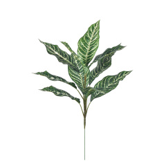 60CM 10 Leaves Faux Zebra Plant,60CM 10 Leaves Faux Zebra Plant