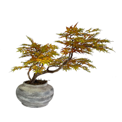 80CM Cement Potted Faux Maple Leaf Tree,80CM Cement Potted Faux Maple Leaf Tree