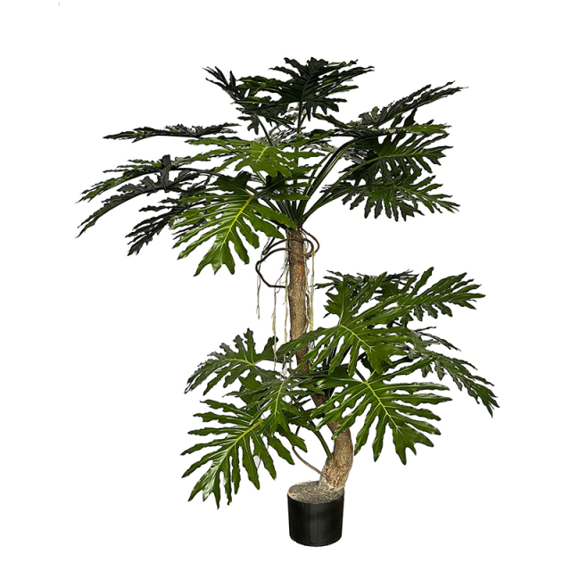 225CM Realistic Faux Philodendron Leaf Tree,225CM Realistic Faux Philodendron Leaf Tree