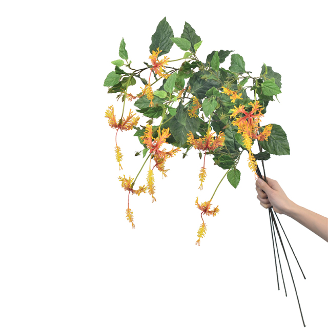 83CM Single Stem Crackled Hibiscus Flowers,83CM Single Stem Crackled Hibiscus Flowers