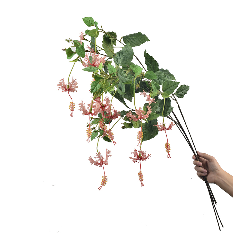 83CM Single Stem Crackled Hibiscus Flowers,83CM Single Stem Crackled Hibiscus Flowers