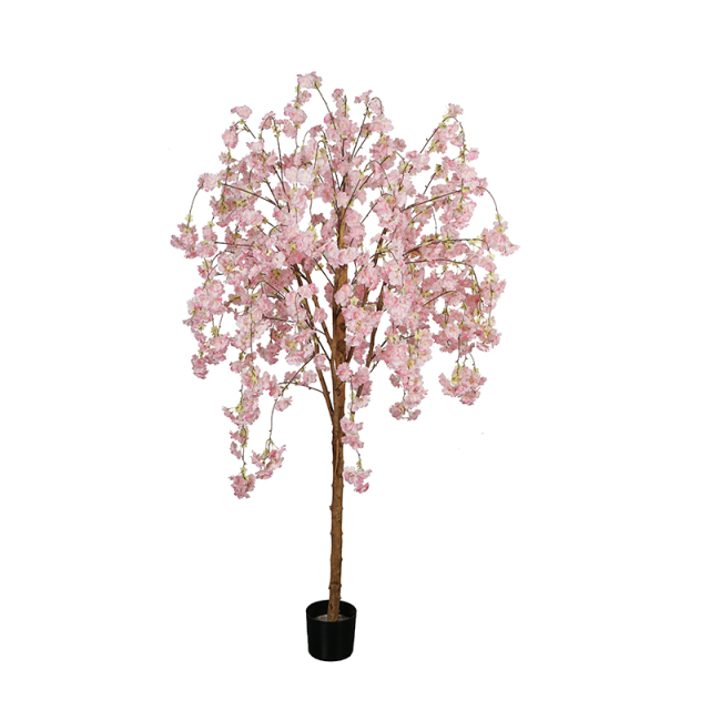 180CM Faux Cherry Blossom Flower Tree in Natural Trunks,180CM Faux Cherry Blossom Flower Tree in Natural Trunks