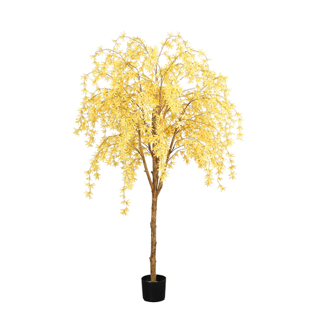 Faux Winter Jasmine Tree in Natural Trunks,Faux Winter Jasmine Tree in Natural Trunks