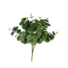 12 Headed Faux Eucalyptus Leaves,12 Headed Faux Eucalyptus Leaves