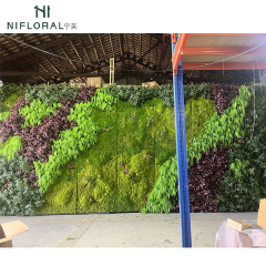 Custom Design Faux Greenery Wall & Pole Moss Vertical Green Wall,Custom Design Faux Greenery Wall & Pole Moss Vertical Green Wall