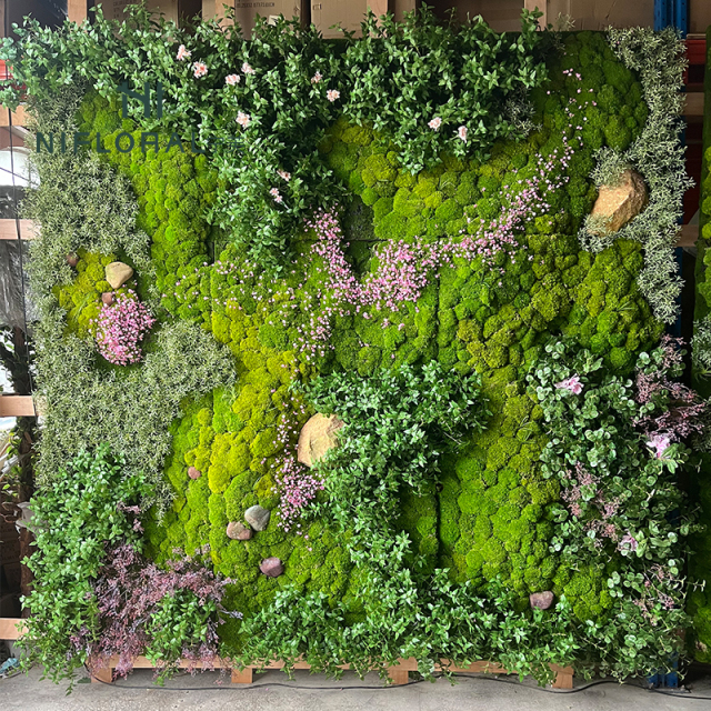 Pole Moss & Flower Vertical Green Wall,Pole Moss & Flower Vertical Green Wall