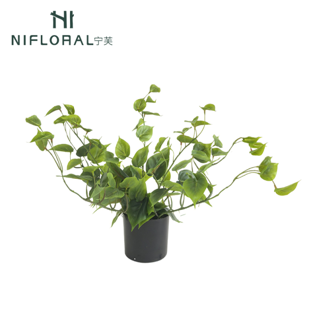 Small Size Faux Pothos Potted Plants,Small Size Faux Pothos Potted Plants