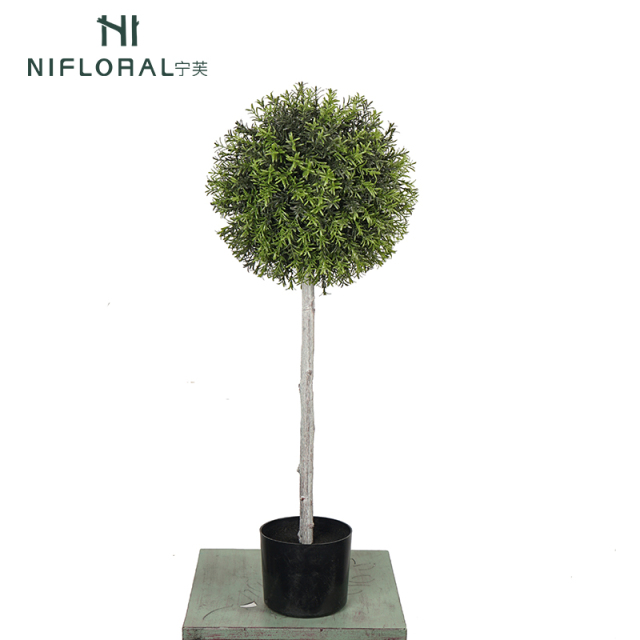 UV Proof Faux Boxwood Ball Potted Trees,UV Proof Faux Boxwood Ball Potted Trees