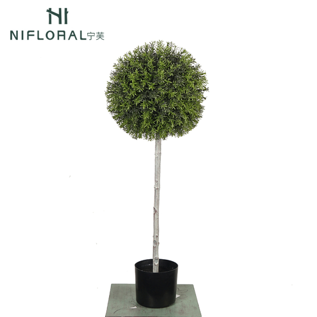 UV Proof Faux Boxwood Ball Potted Trees,UV Proof Faux Boxwood Ball Potted Trees