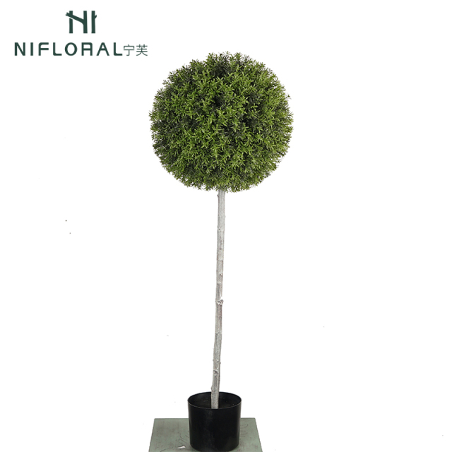 UV Proof Faux Boxwood Ball Potted Trees,UV Proof Faux Boxwood Ball Potted Trees