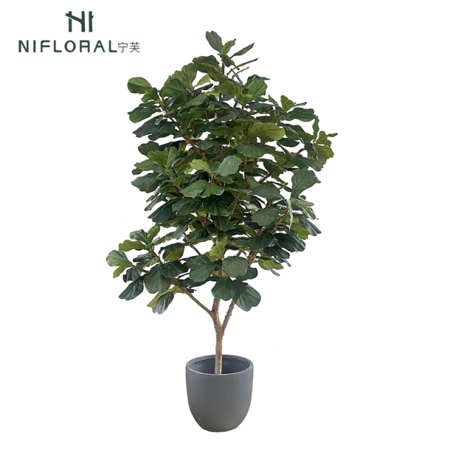 Realistic Faux Fiddle Leaf Fig Tree with Natural Trunks,Realistic Faux Fiddle Leaf Fig Tree with Natural Trunks