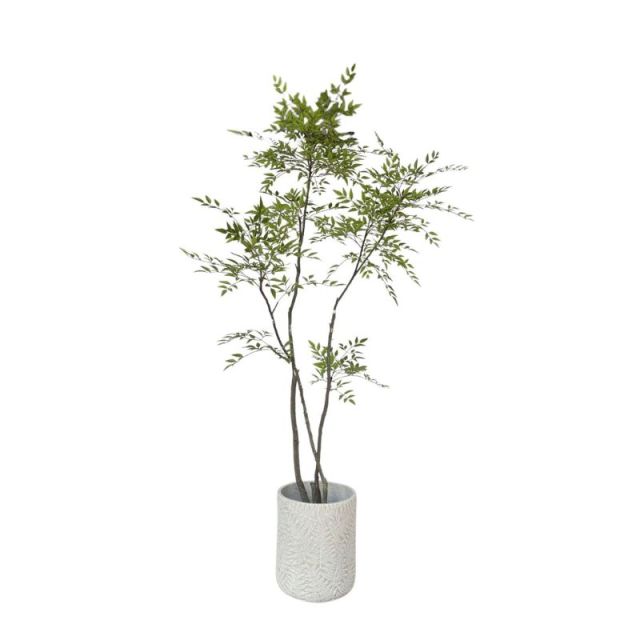 210CM Faux Nandina Trees in Real Wood Trunks,210CM Faux Nandina Trees in Real Wood Trunks