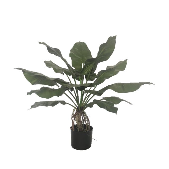 Custom Design PU Alocasia Leaves Potted Plants,Custom Design PU Alocasia Leaves Potted Plants