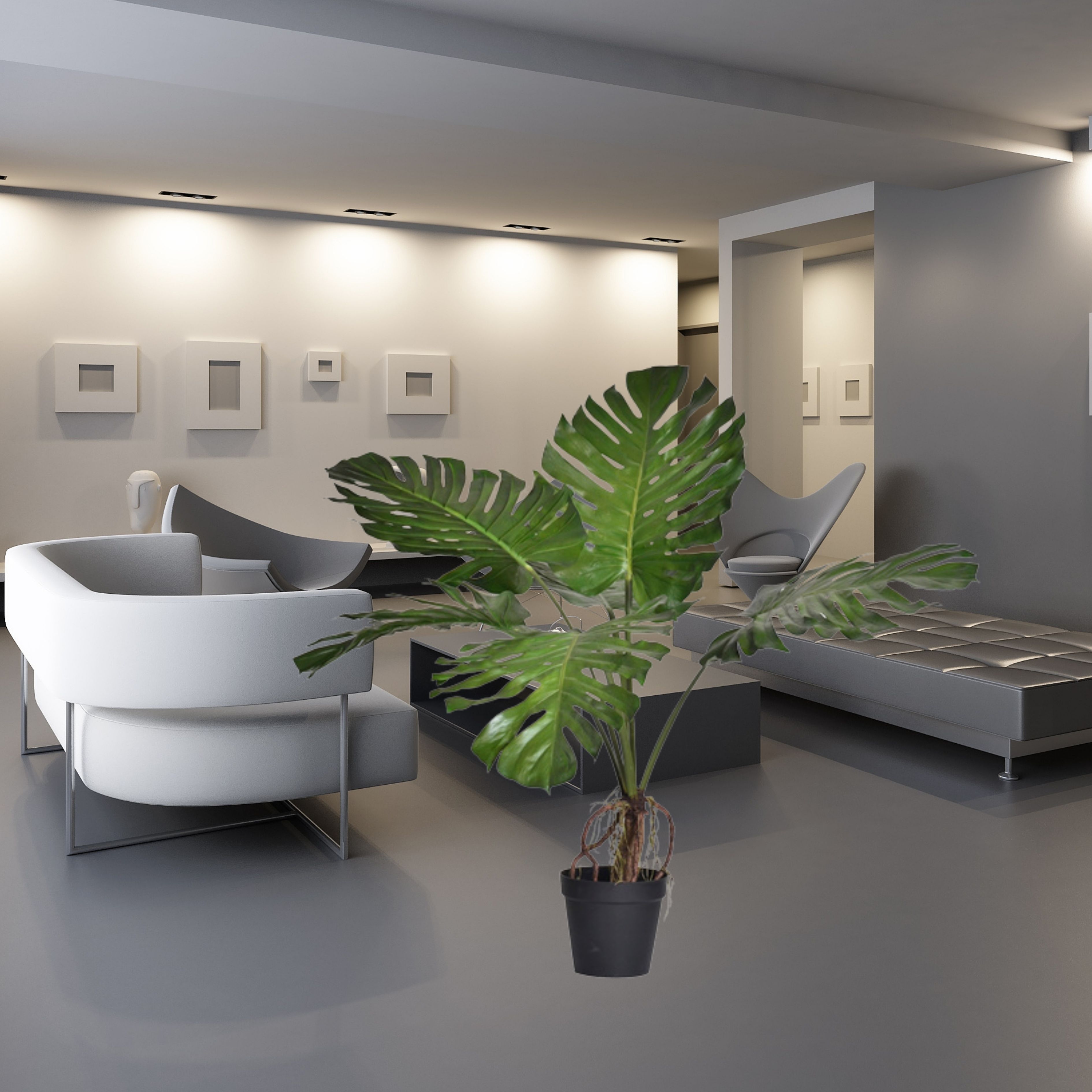 Custom Design Stylish Faux PU Monstera Leaves Potted Plant,Custom Design Stylish Faux PU Monstera Leaves Potted Plant