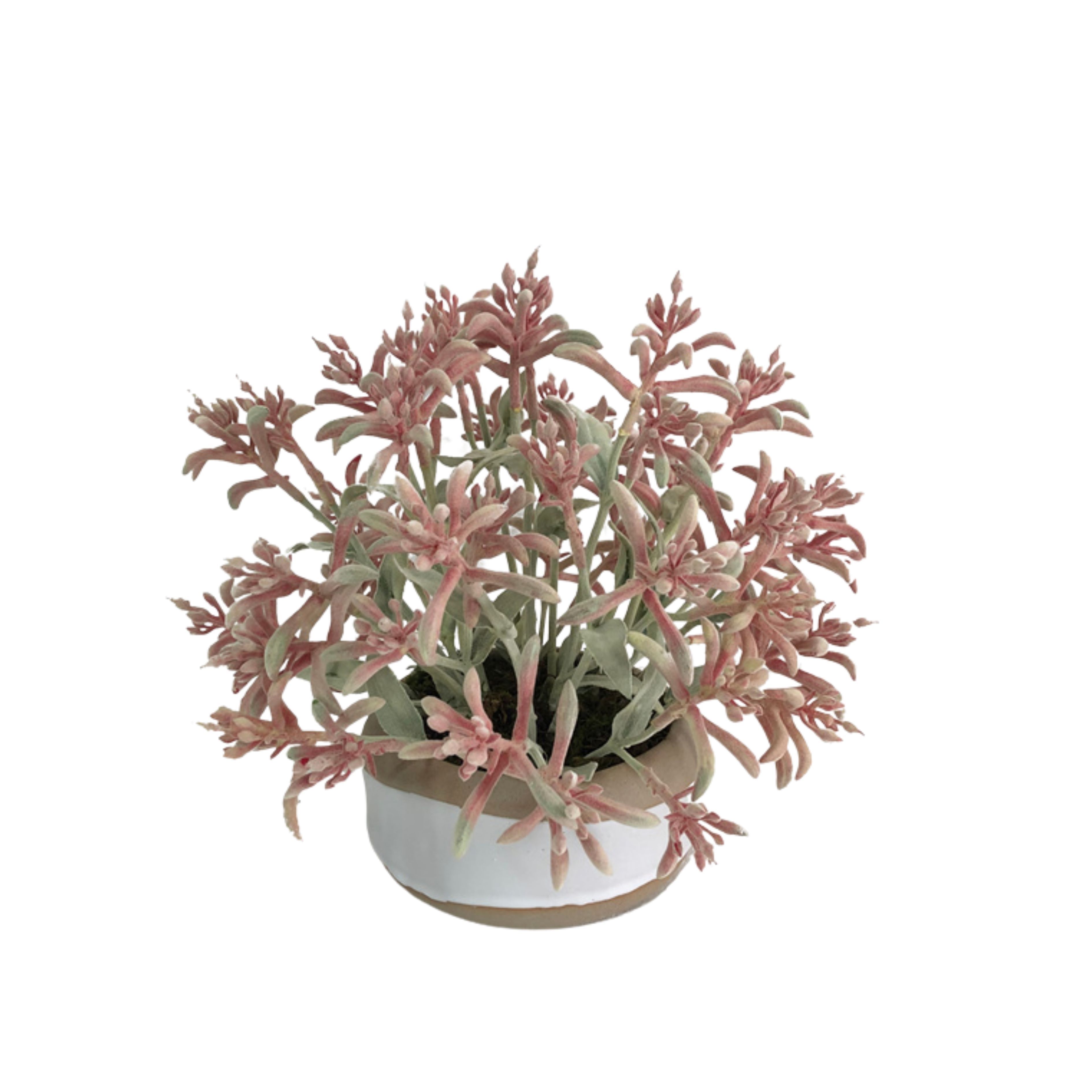 Small Size Table Decor Flocking Design Faux Potted Plant,Small Size Table Decor Flocking Design Faux Potted Plant