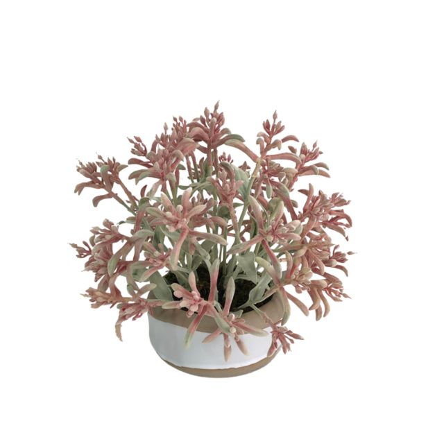 Small Size Table Decor Flocking Design Faux Potted Plant,Small Size Table Decor Flocking Design Faux Potted Plant